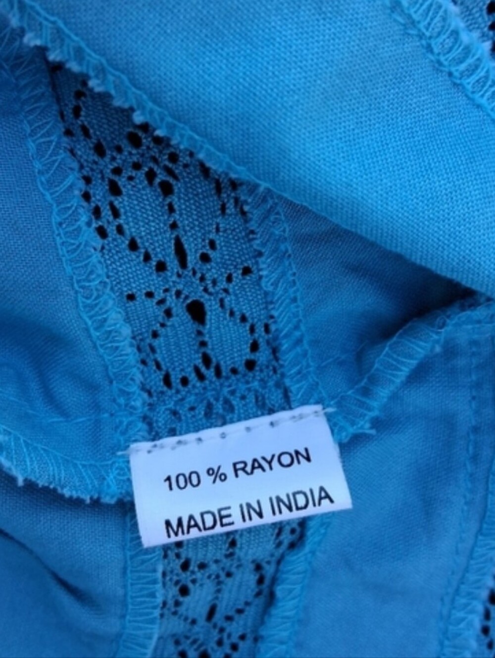 Double D Ranch Rayon Prairie Ruffle Dress 1X - Picture 4 of 6